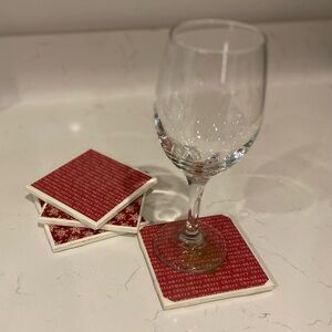 Christmas coasters
 (hand made)